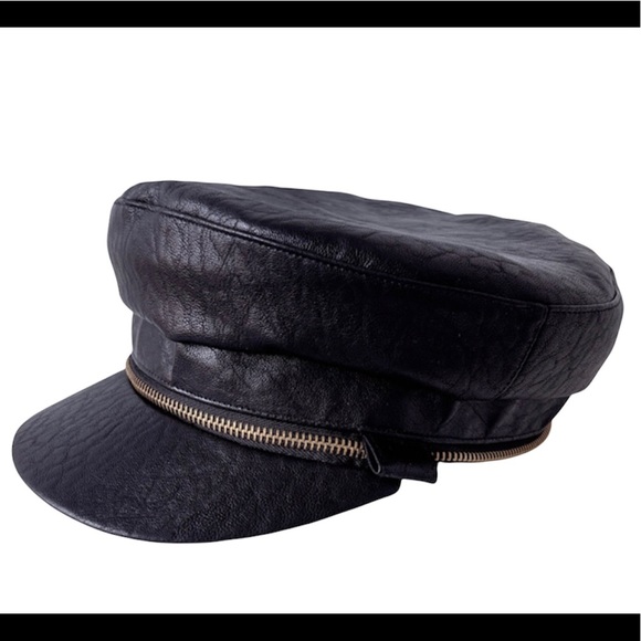 New Minimalist Vegan PU Leather Zipper detachable beret painters All season - Picture 4 of 16
